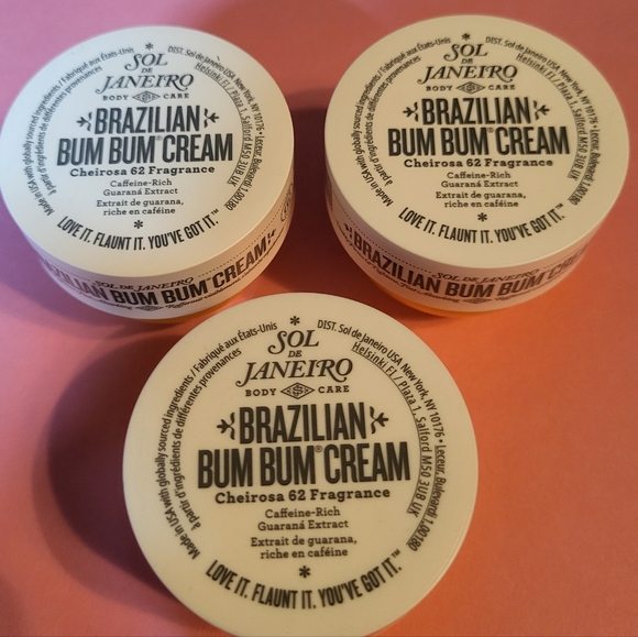 3-Pack Sol de Janeiro Brazilian Bum Bum Cream: Cheirosa 62, .84oz x3, New - Picture 2 of 8